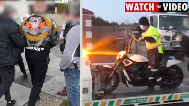 Mongol bikies arrested over wild antics during a club ride