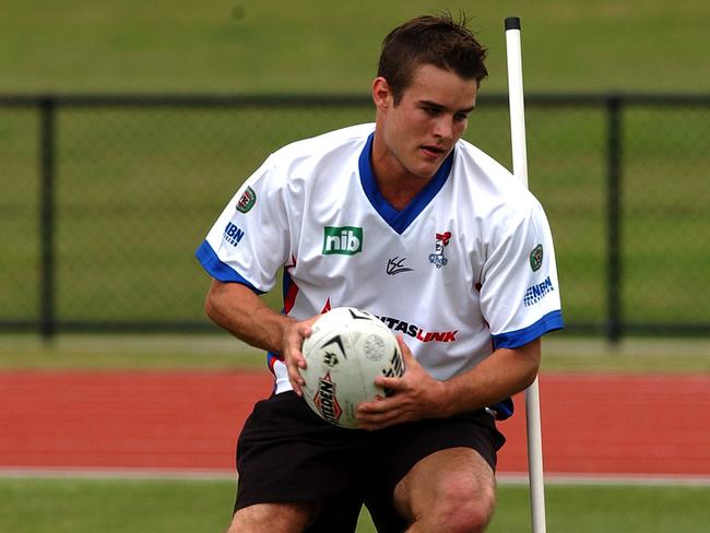 Dane Campbell played six games for the Knights in 2005. Picture: Mick Tsikas