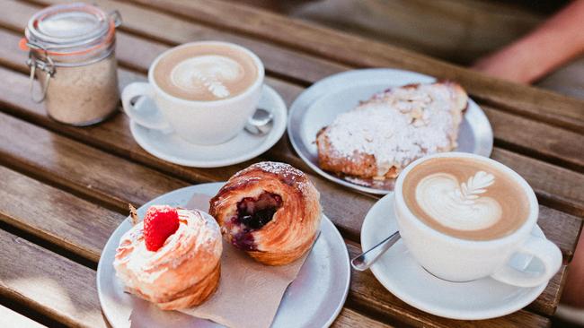 Some freshly-baked selections to accompany the brews at Portside Coffee, Currumbin Waters.