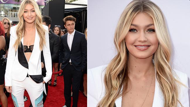 Gigi Hadid attends the 2014 American Music Awards at Nokia Theatre L.A. Live on November 23, 2014 in Los Angeles, California. Picture: Getty
