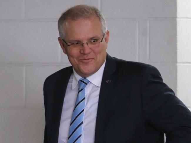 Prime Minister Scott Morrison yesterday. Picture: John Grainger