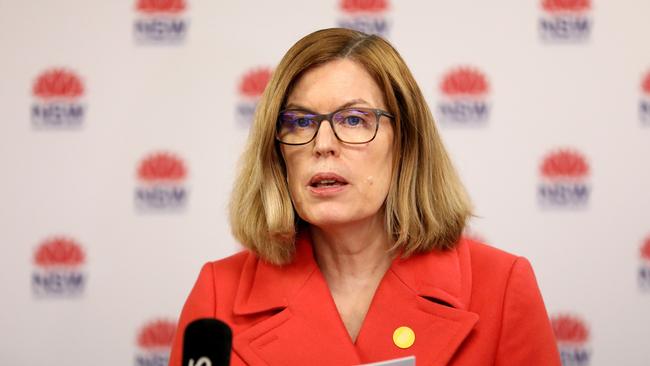 NSW Chief Health Officer Dr Kerry Chant said the issue was a matter for NSW police, but there are ‘a small range of exemptions’ in place. Picture: Damian Shaw