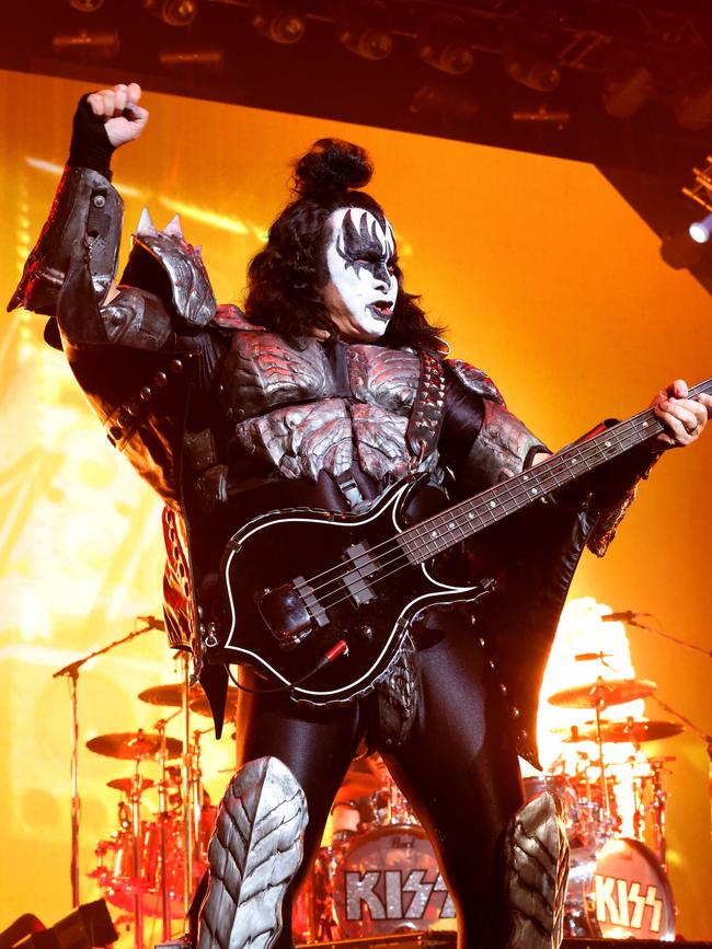KISS play the Brisbane Entertainment Centre. Picture: Steve Pohlner
