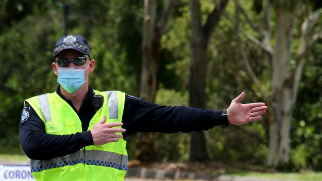 A police officer directing traffic. Generic image. Picture David Clark