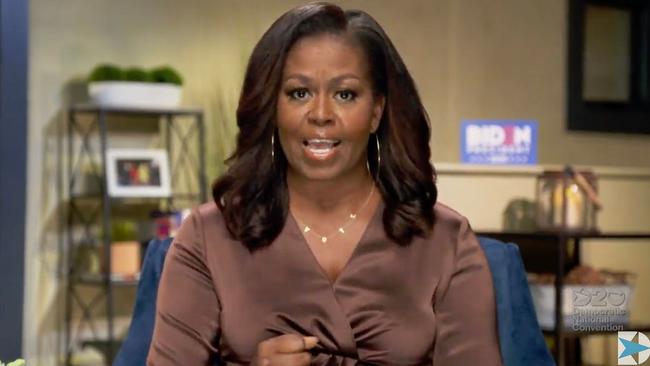 Michelle Obama during her address to the Democratic National Convention. Picture: AFP