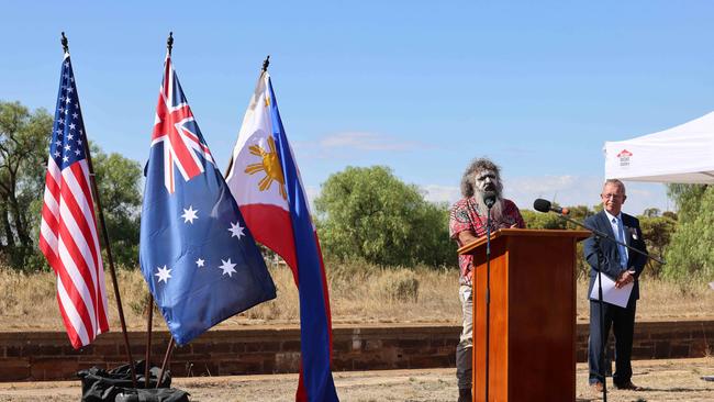 A welcome to country ceremony.