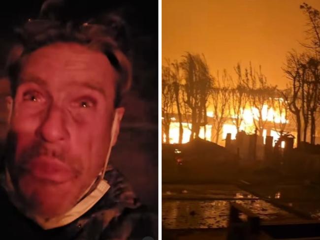 Actor William McNamara in the LA fires.