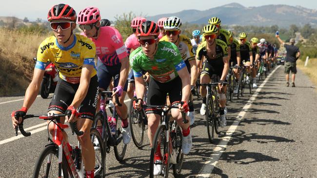 Hindley during the Mansfield to Mount Buller stage of the Herald Sun Tour. Picture: Michael Klein