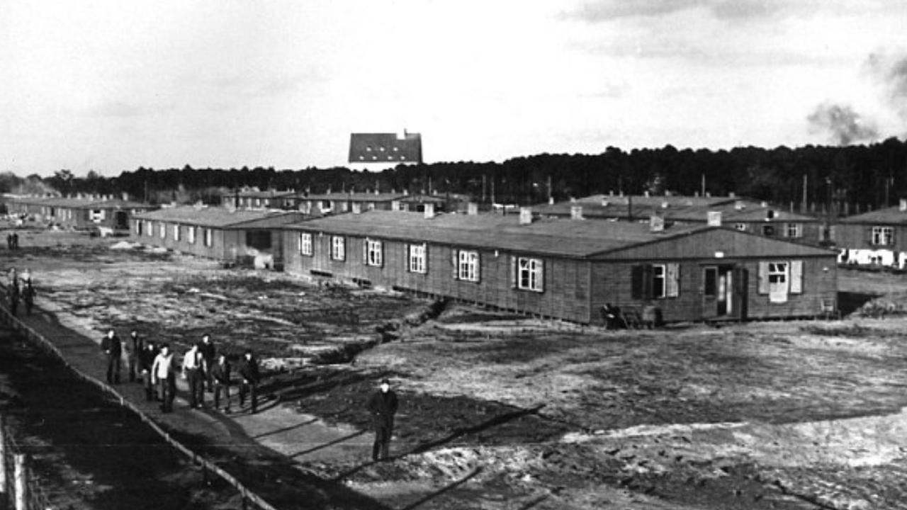 Another view of the compound, near the town of Sagan, then within German territory, now in Poland and called Zagan. Life was grim for prisoners of war, but conditions at the Luftwaffe-run camp were generally much better than in other Nazi prisons and concentration camps.