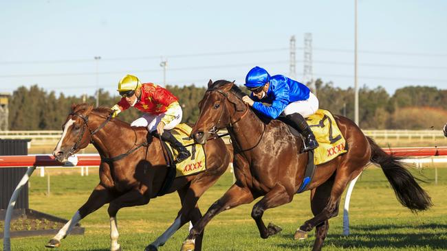 Golden Rose favourite Anamoe winning the Run To The Rose at Kembla Grange. Picture: Mark Evans – Getty Images