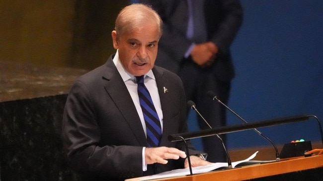 Pakistan's Prime Minister Shehbaz Sharif. Picture: AFP