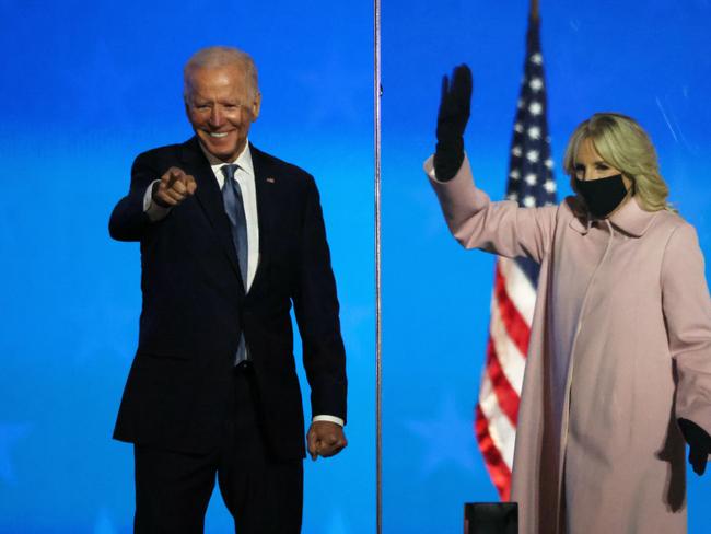 Democratic presidential nominee Joe Biden said he was on track to win. Picture: Getty