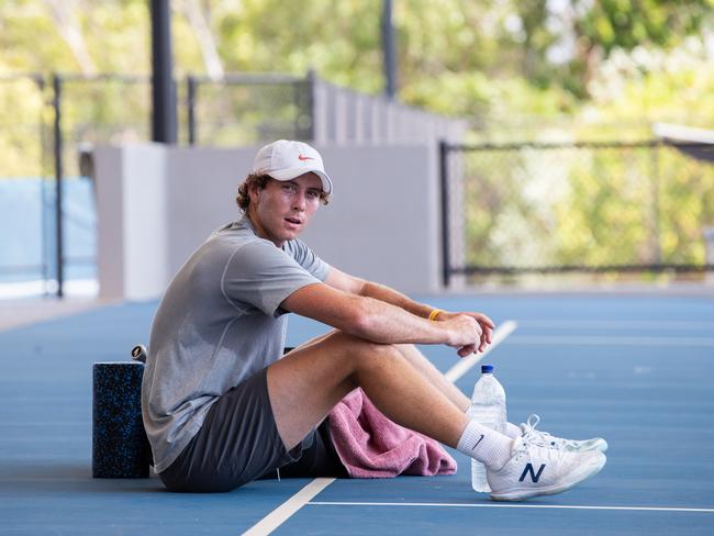 Matt Hulme (AUS) from Brisbane at the warm up session. Picture: Pema Tamang Pakhrin.