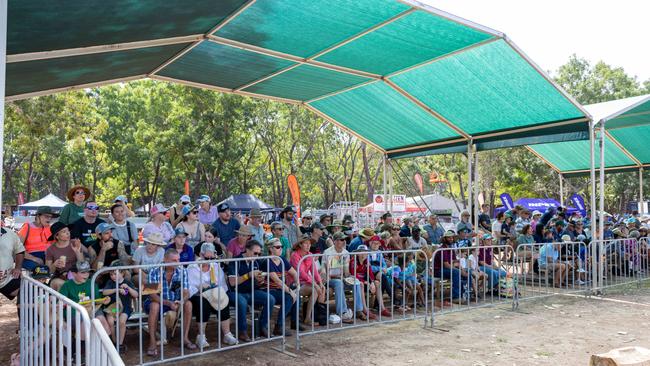 There wasn’t a seat available at the woodchopping. Picture: Pema Tamang Pakhrin