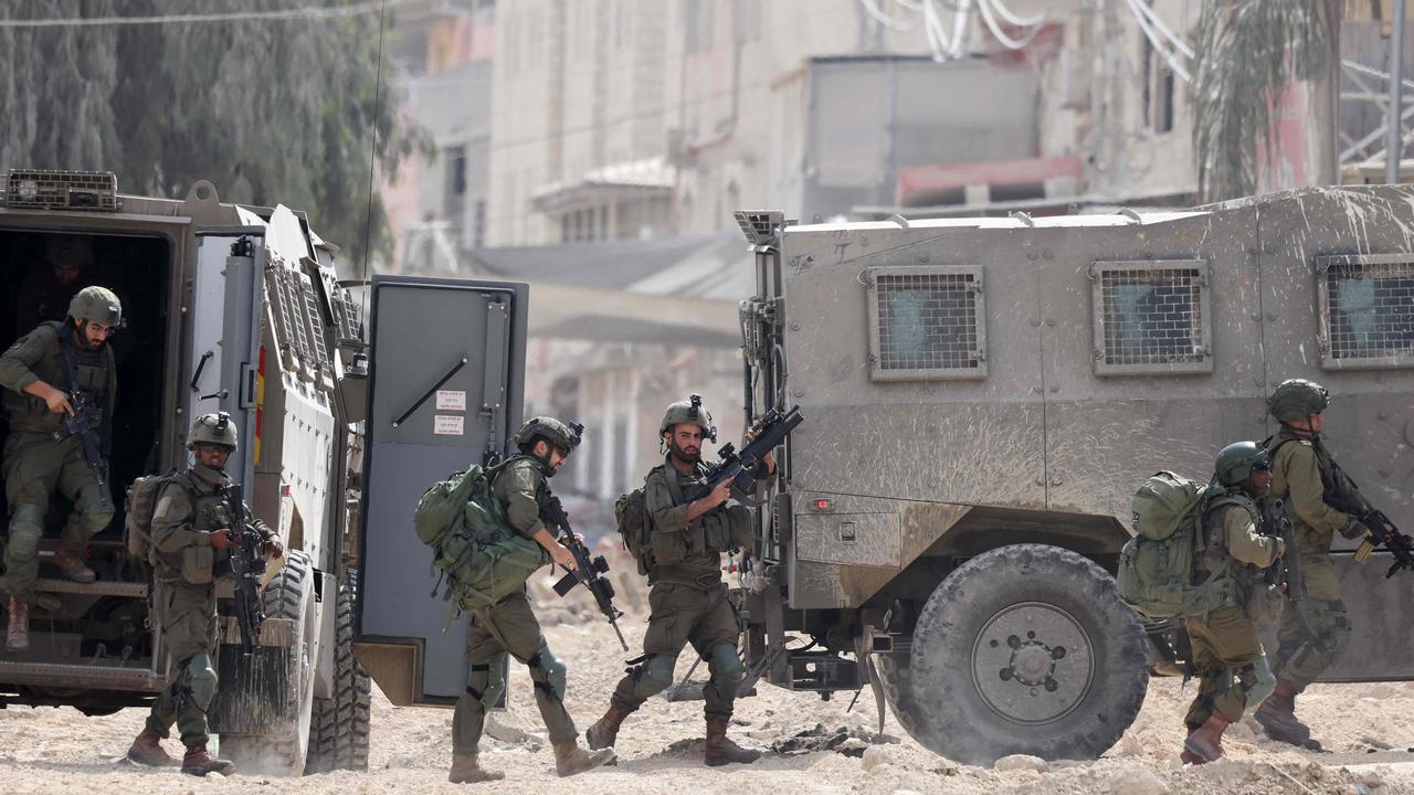 Israeli soldiers operate during a raid in the Nur Shams camp for Palestinian refugees near the city of Tulkarem, in the Israeli-occupied West Bank, on Wednesday. Picture: Jaafar Ashtiyeh/AFP