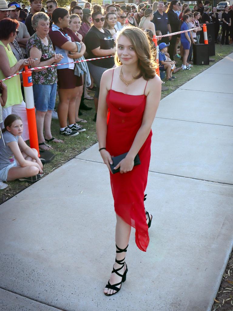 Amber Myers. Oakey State High School formal. Photo Sean Federoff