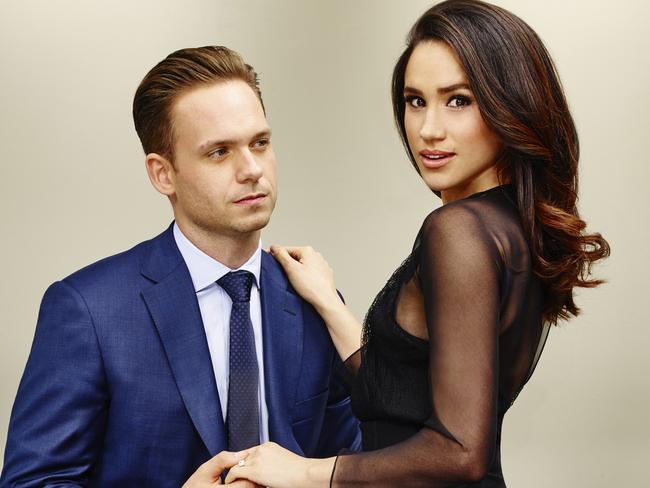 Meghan Markle is a successful actress who appears in Suits alongsidePatrick J Adams. Picture: NBC