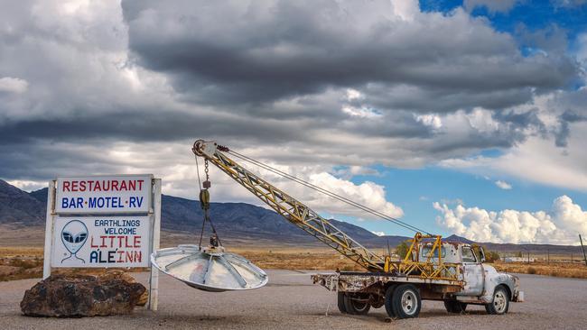 Sign at the Little Ale Inn, Rachel, Nevada.