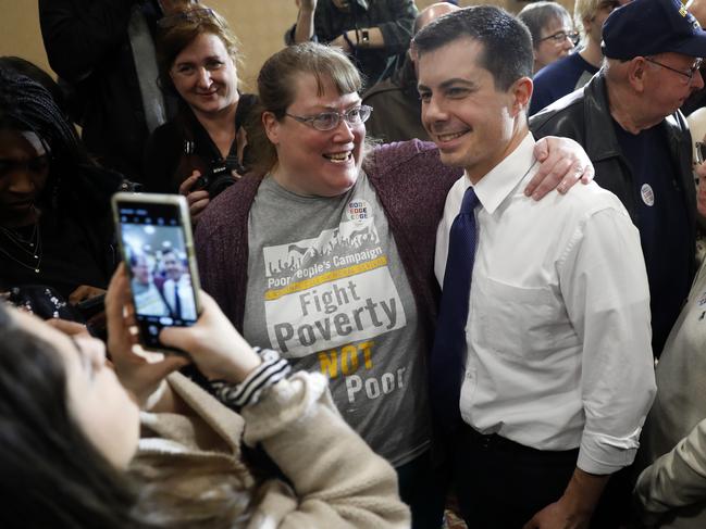 Democratic presidential candidate and former South Bend mayor Pete Buttigieg. Picture: Charlie Neibergall