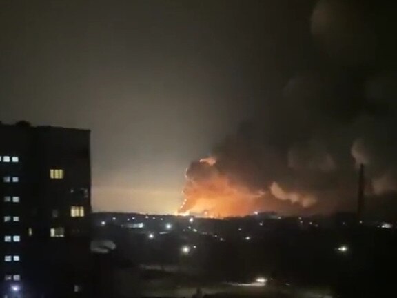 Explosions are heard in the Port City of Mariupol, in Ukraine.