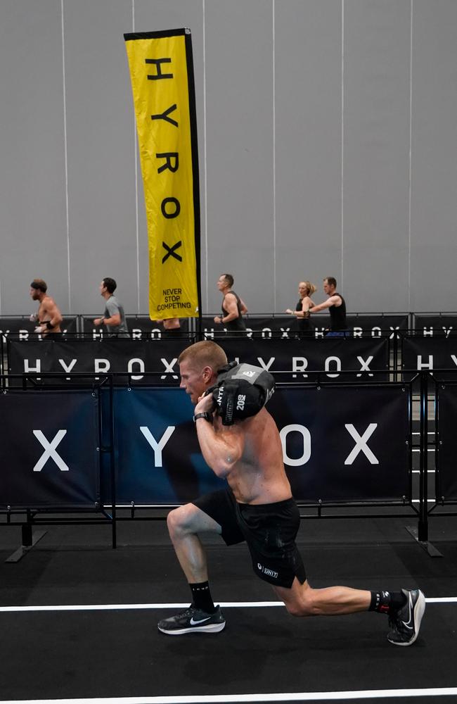 10000 athletes put their fitness to the test in a massive Hyrox competition this weekend (14-15 Dec) at Melbourne Exhibition and Convention Centre. Picture Valeriu Campan