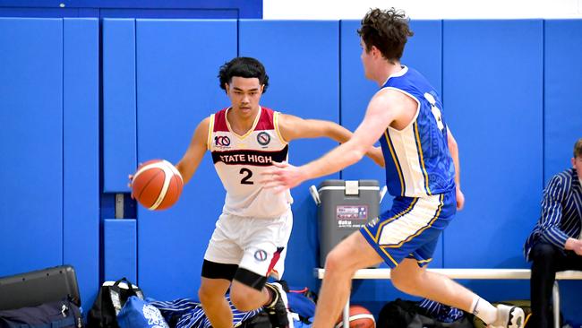 Nudgee College V BSH in Basketball Saturday August 20, 2022. Picture, John Gass