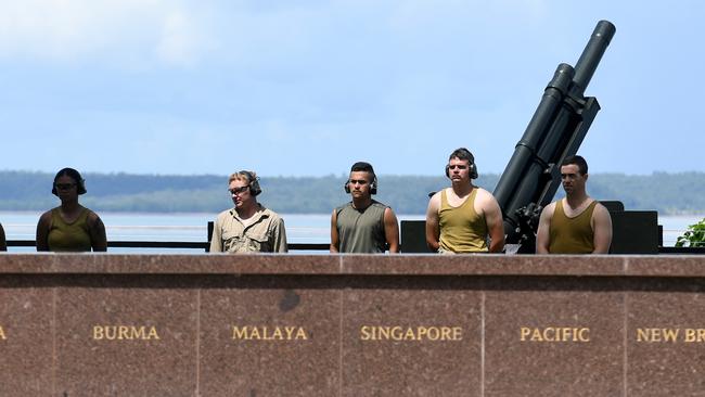 The 81st commemoration of the Bombing of Darwin held at the cenotaph on the esplanade. Picture: (A)manda Parkinson