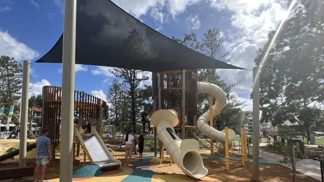 The space boasts slides, a flying fox, a water play area, swings and more. Picture: David Bonaddio