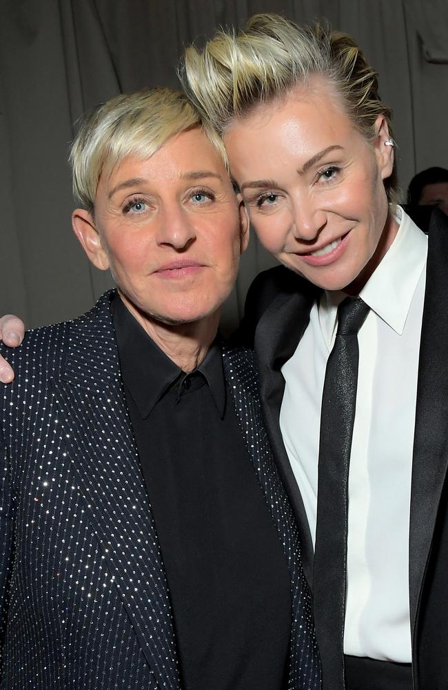 Ellen DeGeneres and wife Portia de Rossi. Picture: Charley Gallay/Getty Images for Netflix