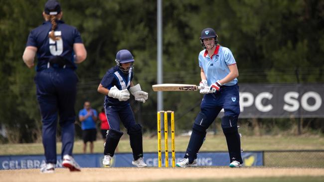 Lucy Finnin action for Metro. Picture: Cricket Australia