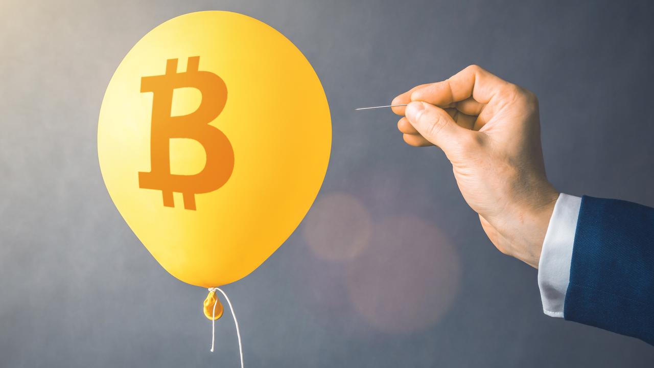 The price of bitcoin is partially based on speculation and could burst like a balloon.