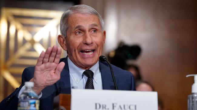 Dr. Anthony Fauci, director of the National Institute of Allergy and Infectious Diseases Picture: J. Scott Applewhite / AFP