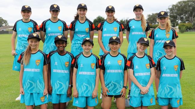 The Southern Districts side set to compete at the under-16s Country Championships. Picture: Wendy Deighton