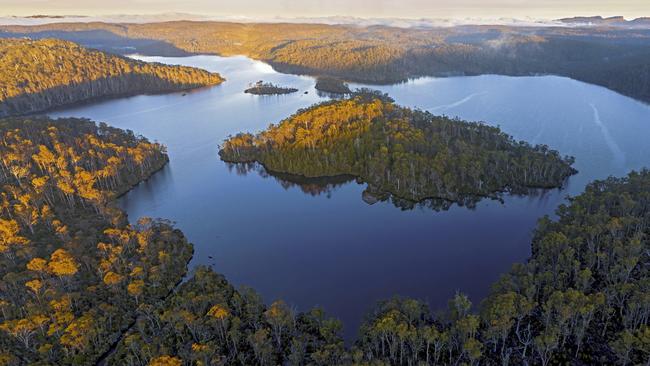 Halls Island at Lake Malbena. Pic: ROB BLAKERS