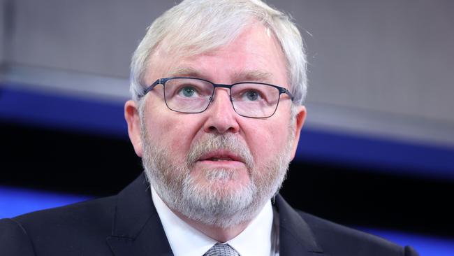 Former prime minister Kevin Rudd. Picture: NCA NewsWire / Gary Ramage