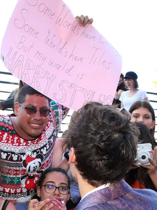 This guy brought a sign. Picture: Scott Barbour/Getty Images