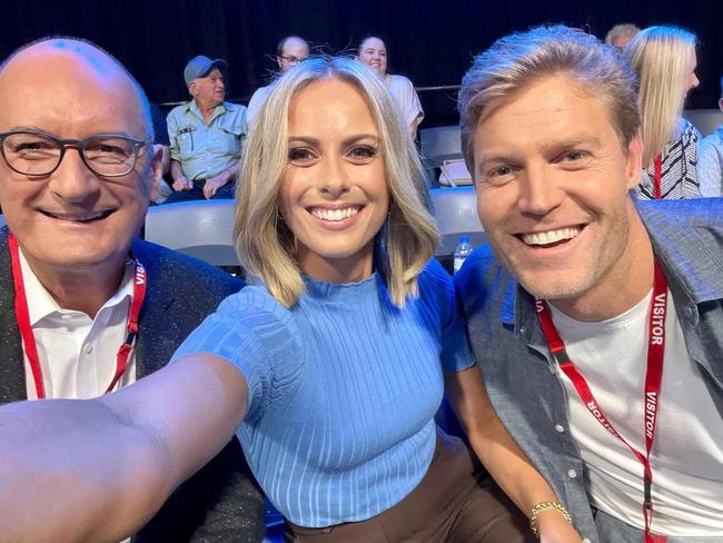 David Koch with Sylvia Jeffreys and Dr Chris Brown at Australia United flood appeal telethon , , https://www.instagram.com/p/CbAEoeePmva/?utm_medium=copy_link,