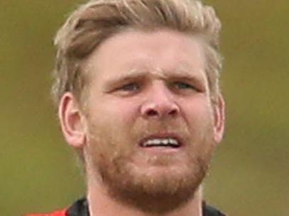 MELBOURNE, AUSTRALIA - MAY 16:  Michael Hurley of the Bombers and Andrew McGrath of the Bombers run  during an Essendon Bombers AFL training session at The Hangar on May 16, 2018 in Melbourne, Australia.  (Photo by Scott Barbour/Getty Images)