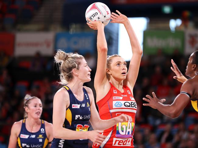 Helen Housby and the Swifts are entrenched in the top four after their defeat of the Lightning. Picture: Mark Kolbe/Getty Images