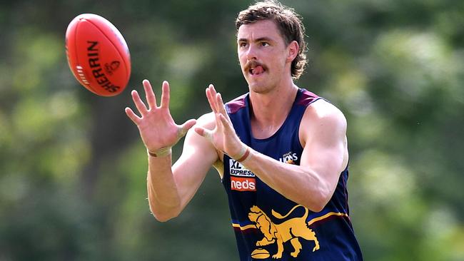 Former Bomber Joe Daniher has settled in well at the Brisbane Lions. Picture: Dan Peled