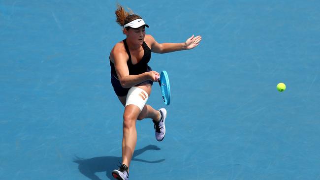 SA player Natasha Russell retired in the final of Australian under-18 tennis titles due to a back injury. Picture: Kelly Defina/Getty Images for Tennis Australia