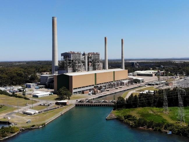 Federal ministers Barnaby Joyce, Matt Canavan and David Gillispie visit the Mandalong Coal Mine at Morriset and the Vales Point Power Station at Lake Macquarie (pictured). Picture: Toby Zerna