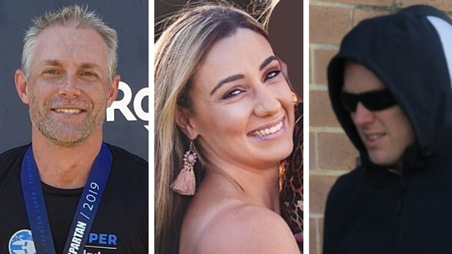 Senior Constable Kevin Riboldi (left), Constable Nicole Boyd (middle) and her husband Matthew Boyd (right). Mr Boyd has was sentenced for making false statements and intimidation. Picture: supplied