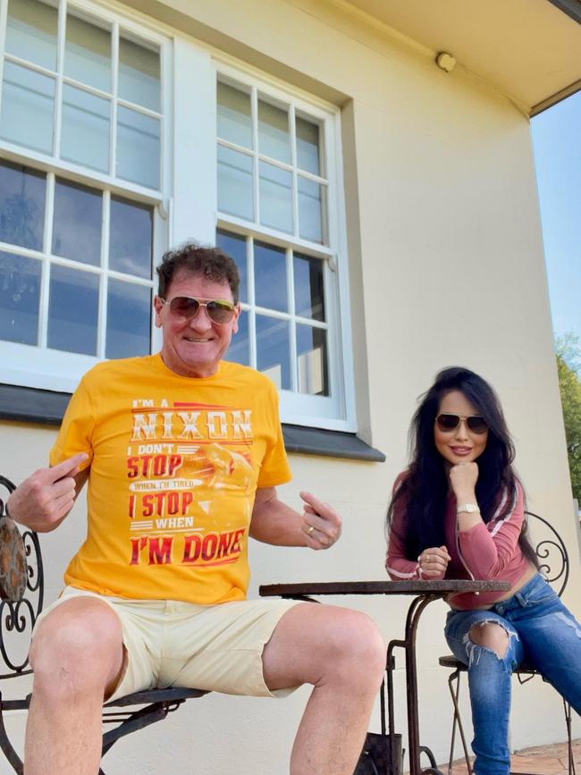 Ricky Nixon and his partner Melissa Huynh. Picture: Supplied