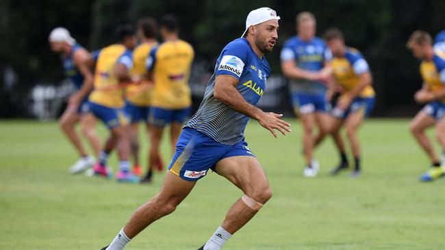 The Eels will rely on Fergo’s metre-eating runs. (AAP Image/Dan Himbrechts) 