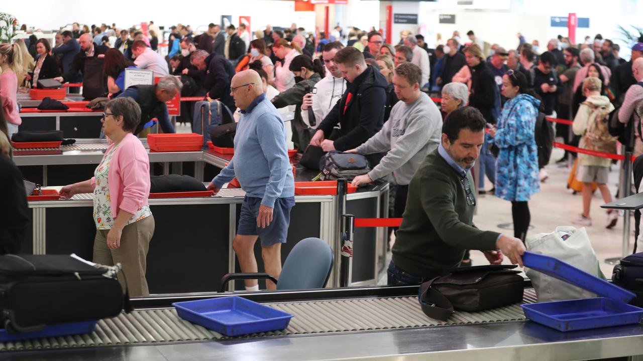 The new 3D scanners conveniently speed up queues at security points. Picture: NCA NewsWire / David Crosling