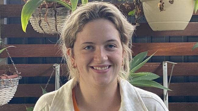 Bella Farrah, 19, from Coffs Harbour reunited with her mother after recognising a lady who turned out to be her aunty at Coffs Harbour Plaza. Picture: Matt Gazy