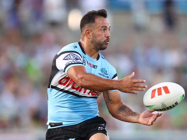 Braydon Trindall of the Sharks. Picture: Getty Images