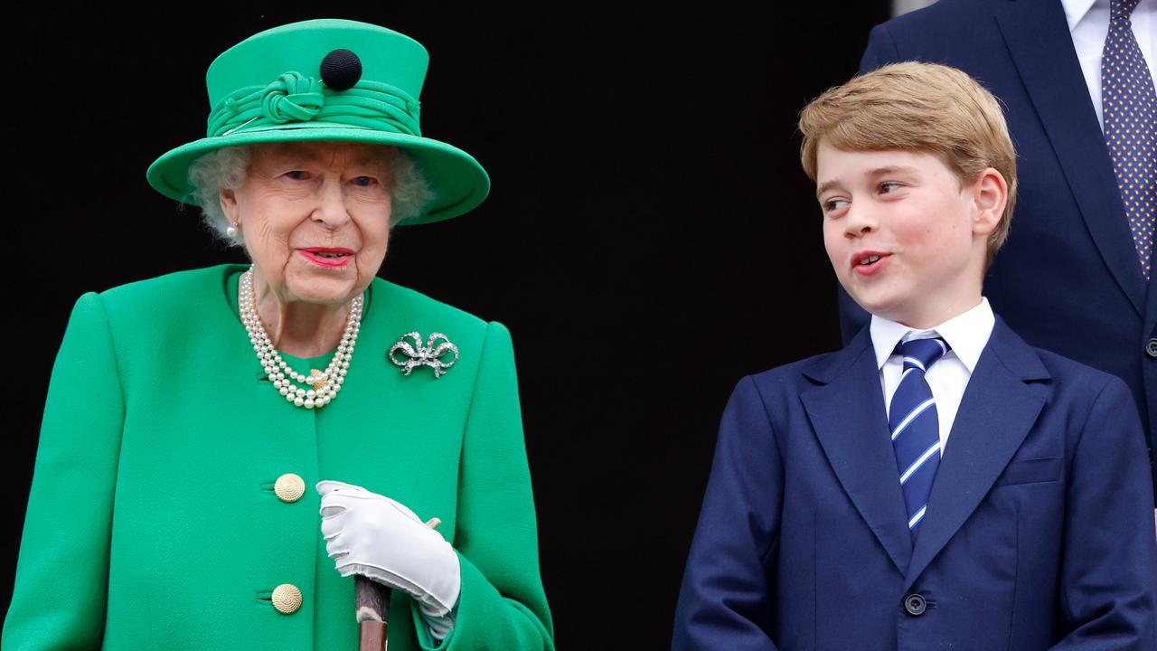 Prince George with his late grandmother, the Queen, in June 2022. Picture: Max Mumby/Indigo/Getty Images