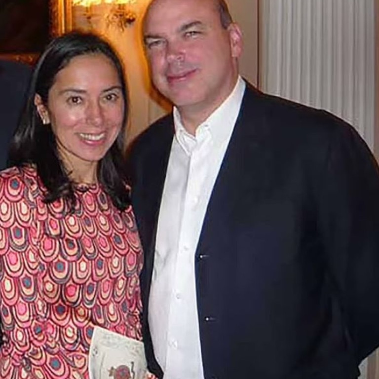 Mr Lynch and his wife Angela Bacare (together, above) who survived the tragedy.